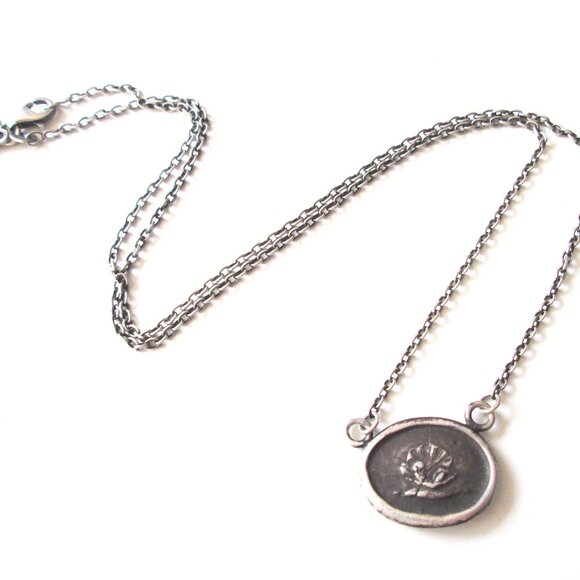 PYRRHA Design Wax Seal Birth Of Venus Pendant Necklace Sterling Silver 925 - Picture 10 of 15